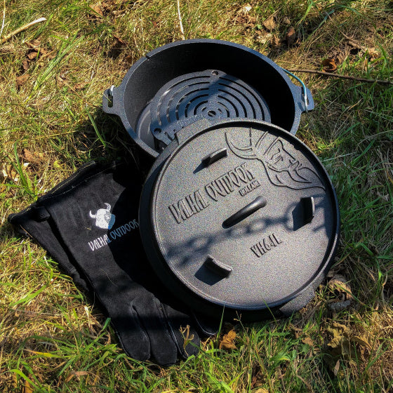 Valhal Dutch Ofen Braadpan Gusseisen ohne Beine 6,1 l