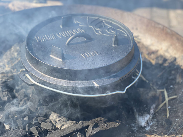 Valhal Dutch Ofen Fritting Pan Gusseisen ohne Beine 8 l