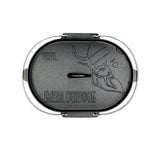 Valhal Dutch Ofen Fritting Pan Gusseisen mit Deckel oval 9 l