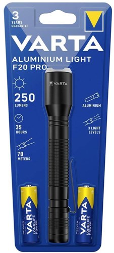 Varta Taschenlampe Aluminium Licht f20