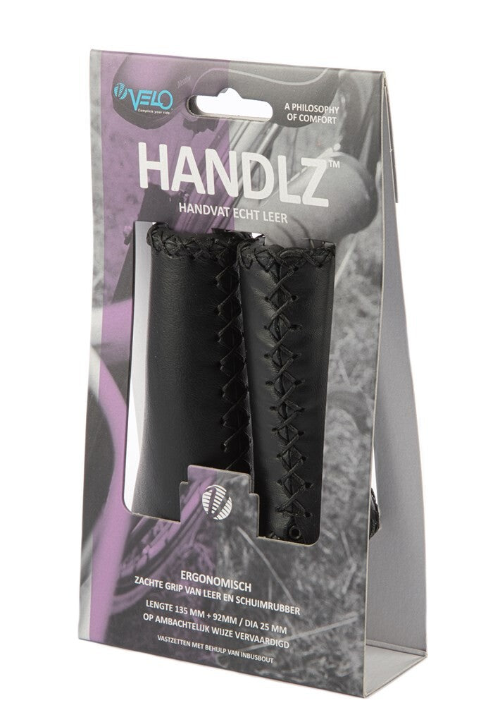 Velo Griff Leder Ergo 92 135mm schwarz