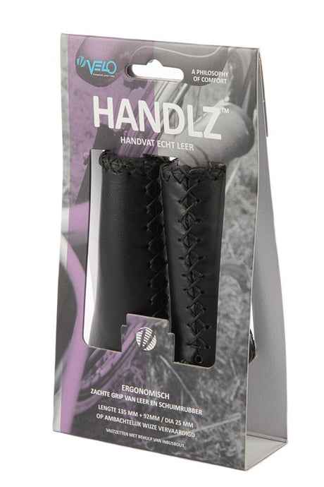 Velo Griff Leder Ergo 92 135mm schwarz