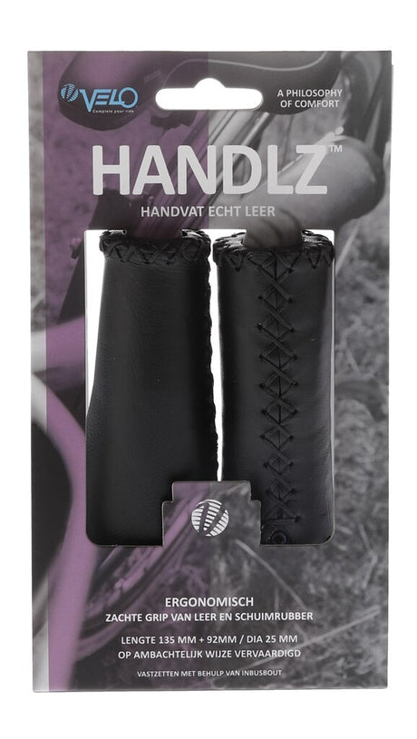 Velo Griff Leder Ergo 92 135mm schwarz