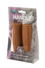 Velo Griff Leder 92 127 mm braun - echtes Leder