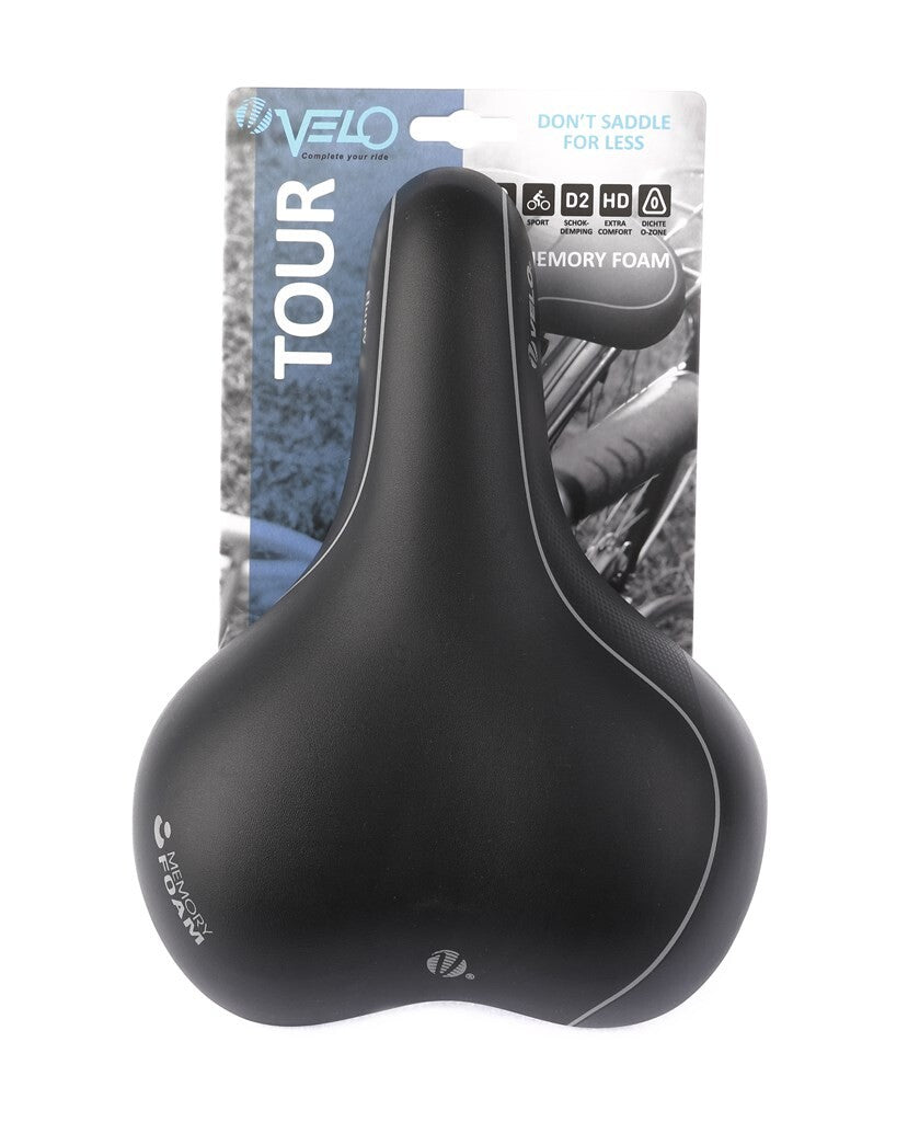 Velo zadel tour vacuum met o-zone en memory-foam, dames