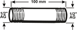 Cornat Galva-Rohrnippel mm 1 2 100 mm (530) – vfb5301210
