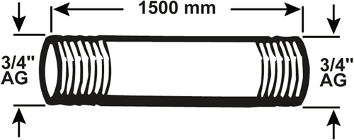 Cornat Galva-Rohr mm 3 4 1500 mm (530) – vzs53034150