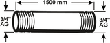 Cornat Galva-Rohr mm 3 4 1500 mm (530) – vzs53034150