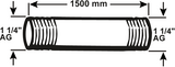 Cornat Galva-Rohr mm 5 4 1500 mm (530) – vzs53054150