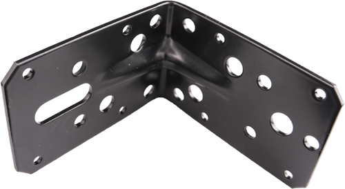 Waelbers hoekanker m ril 90x90x60mm zwart - 10 stuk(s) - 4907.05