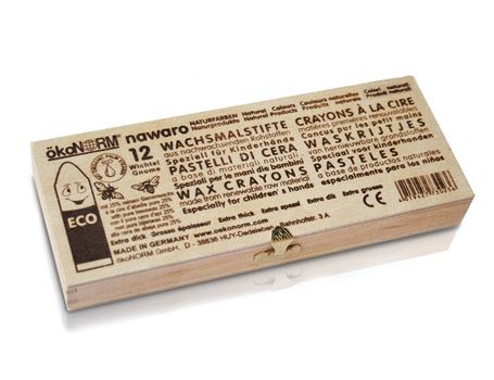 Ökonorm Wachsmalstifte - Geschenkbox - Kinder - 12 Stück