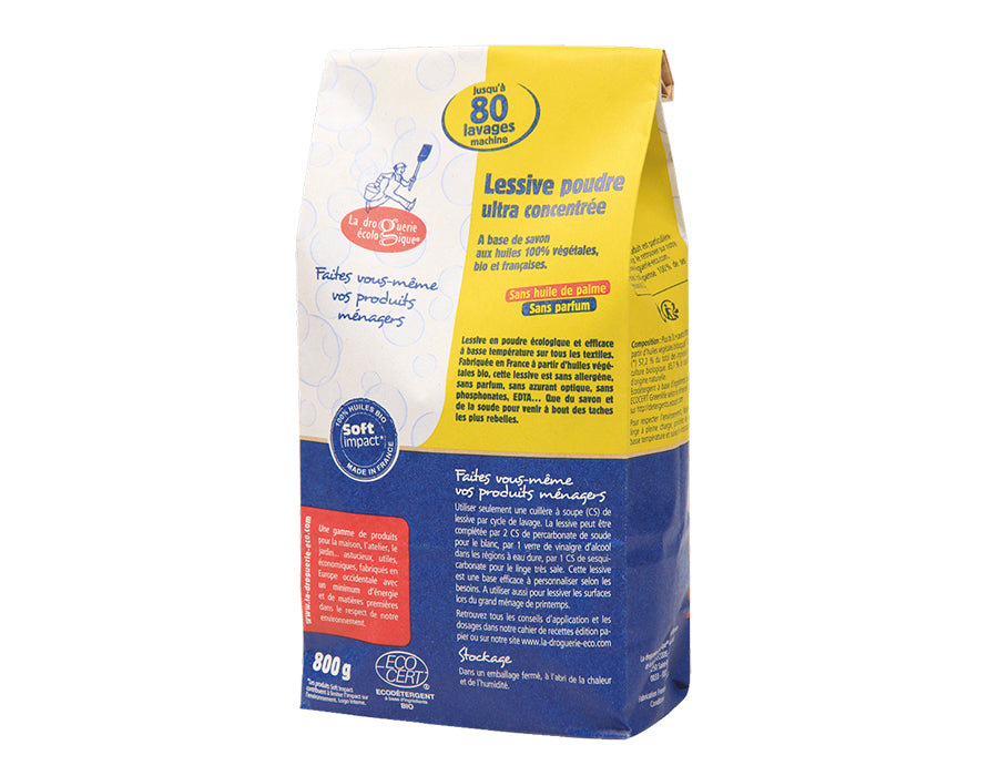La droguerie écologique Waschpulver – superkonzentriert – 800 g