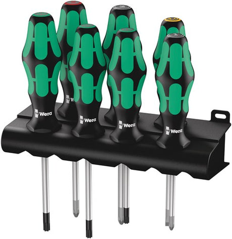 Wera 335 350 367 7 schroevendraaiserset kraftform plus lasertip + houder, 7 -delig - 1 stuk(s) - 05320540001