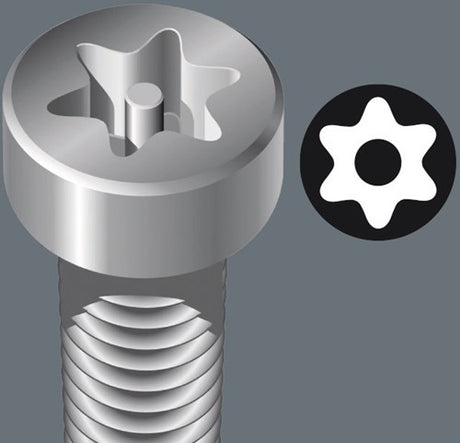 Wera 367 6 Torx® Bo Kraftform Plus Torx® Bo Schraubendreher-Set + Halter, 6-teilig – 1 Stück – 05138250001