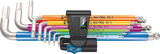 Wera 3950 9 Sechskant-Plus-Mehrfarben-HF-Edelstahl 1 Winkelschlüsselsatz | metrisch | Edelstahl | mit Haltefunktion | 9-teilig - 05022699001