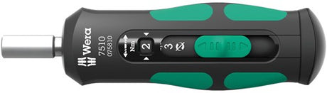 Wera 7510 Kraftform Safe-Torque Speed Drehmomentschraubendreher (schwarz grün, 1-3 Nm)