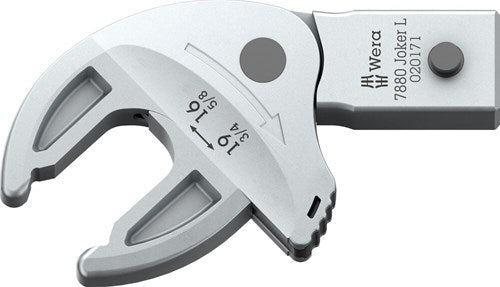 Wera 7880 Joker L selbsteinstellender Gabelschlüssel für Schlüsselweite 16–19 mm, 14 x 18 mm, 14 x 18 x 16–19 x 5 8–3 4 x 85,5 mm – 05020171001