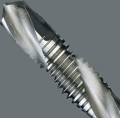 Wera 847 HSS-Kombinationsbohrer mit Gewindebohrer, M 6 – 1 Stück – 05104643001