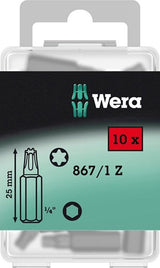 Wera 867 1 Z Torx®-Bits, tx 30 x 25 mm (10 Bits pro Box) – 1 Stück – 05072411001