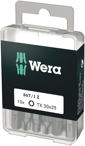Wera 867 1 Z Torx®-Bits, tx 30 x 25 mm (10 Bits pro Box) – 1 Stück – 05072411001