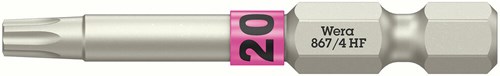 Wera 867 4 Torx® HF-Bits mit Haltefunktion, TX 20 x 50 mm - 05060508001