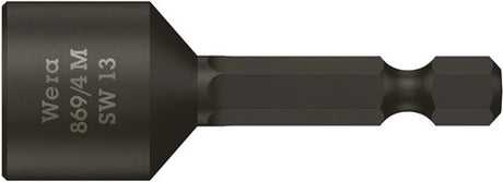 Wera 869 4 m Steckschlüssel-Bit, magnetisch, 13,0 x 50 mm – 1 Stück – 05060428001