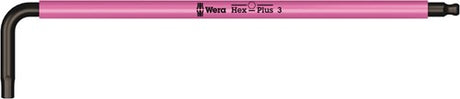 Wera 950 spkl Winkelschlüssel mehrfarbig, metrisch, Blacklaser, Sechskant-Plus, 3,0 mm – 1 Stück – 05022606001