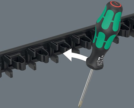 Wera 9650 Magnetstreifen-Kraftform-Schraubendreher-Set, 9-teilig – 05051012001