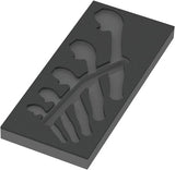 Wera 9832 Schaumstoffeinlage für 6004 Joker Set 1, ohne Werkzeug, 172 x 30 x 392 mm - 05137332001