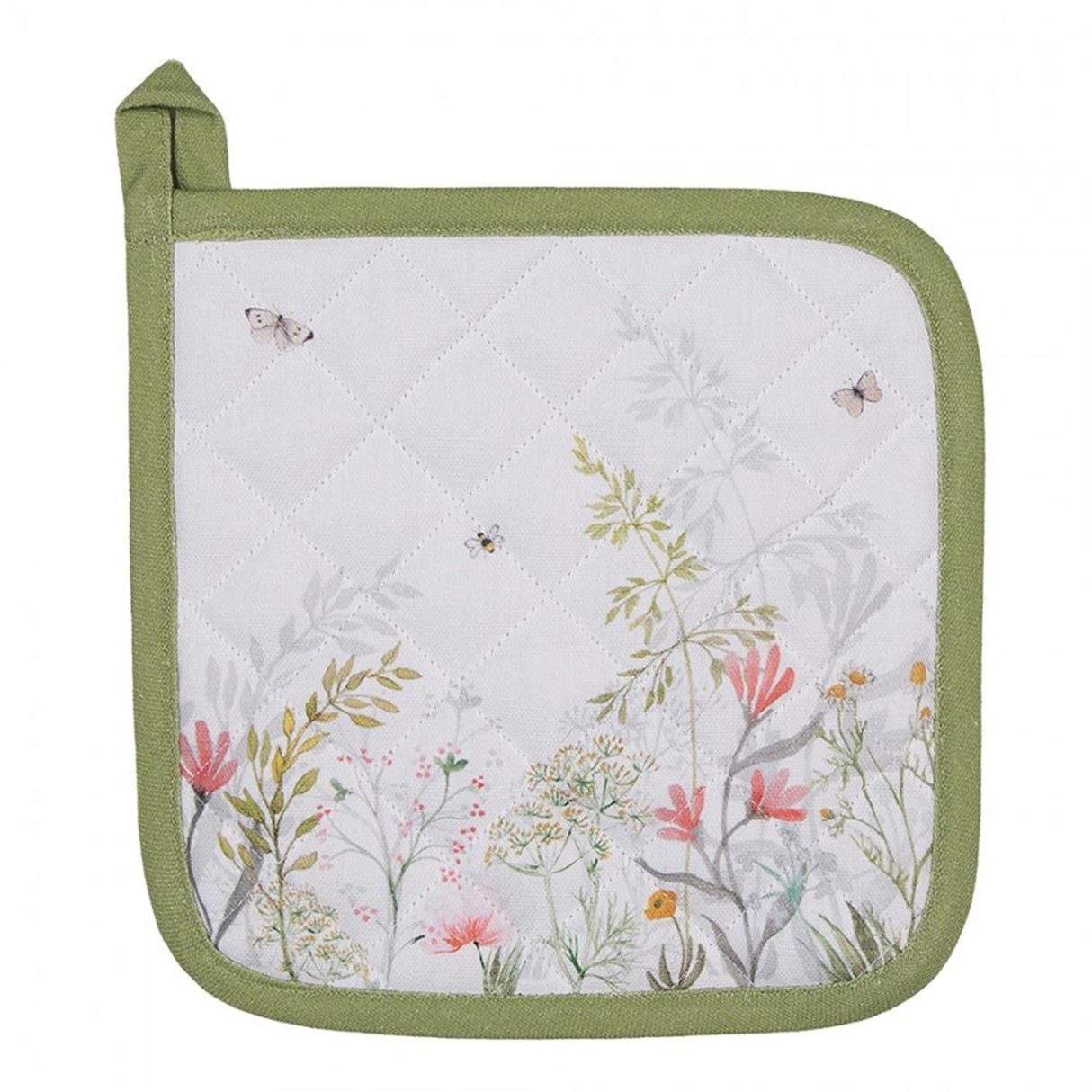 Clayre Eef Topflappen Blumen 20x20cm