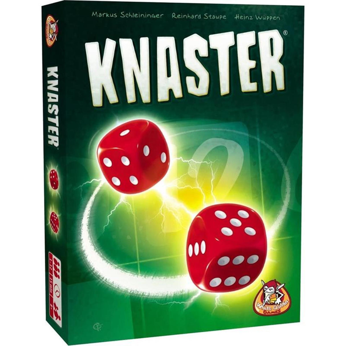Weiße Kobold-Spiele. Weißes Kobold-Knaster-Würfelspiel