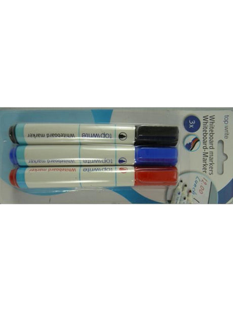 Topwrite Whiteboardmarker rot, blau, schwarz - 3 Stk.