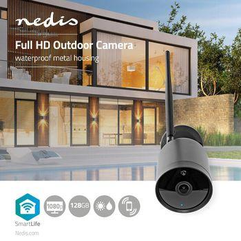 Nedis Smartlife-Kamera für den Außenbereich | Wi-Fi | Full HD 1080p | IP65 | 1 Stück - wifico40cbk wifico40cbk