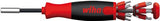 Wiha 38606 | Schraubendreher mit Bitmagazin | Hubhöhe 25 | magnetisch | 12 Bit – 38606