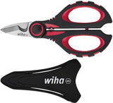 Wiha Elektrikerschere (schwarz rot, mit Schrumpffunktion)
