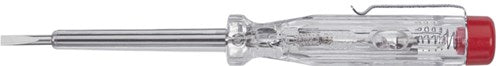 Wiha SB2553 Spannungsprüfer 220-250 Volt Schlitzkopf transparent, mit Clip im Blister 3,0 mm - 32201