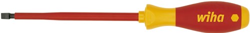 Wiha-Schraubendreher | Schnittbreite 2,5 mm | Klingenlänge 75 mm VDE-isoliert | 1 Stück - 00820 - 00820