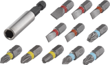 Wolfcraft Bit-Set | Schlitztraverse | ph pz | 12-teilig | 1 Satz - 2445000