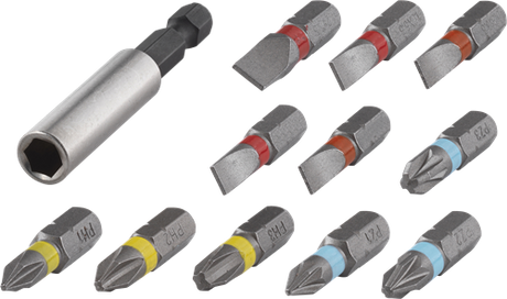 Wolfcraft Bit-Set | Schlitztraverse | ph pz | 12-teilig | 1 Satz - 2445000