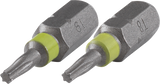Wolfcraft Bit-Set | torx® | t8 9 | 2-teilig | 1 Satz - 2495000