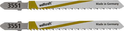Wolfcraft-Stichsägeblatt | hcs | l=100mm | t-schaft | 2 Stück - 3551000