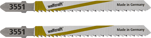 Wolfcraft-Stichsägeblatt | hcs | l=100mm | t-schaft | 2 Stück - 3551000