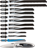 Wolfcraft-Stichsägeblatt-Set | 12-teilig | t-schaft | 1 Satz - 2377000