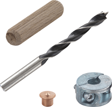 Wolfcraft Dübelset | ø10mm | 25-teilig | 1 Satz - 2918000