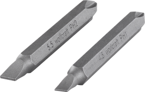 Wolfcraft Doppelbits | solide | PH-Slot | l65mm | 2 Stück - 2407000