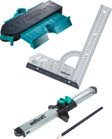 Wolfcraft - Laminat-Verlegeset - Konturschablone - Laminat-Monteur - Quadratisch - 6976000