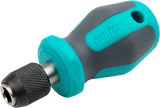 Wolfcraft Handschraubendreher | mit Bitaufzeichnung | kurz | 76mm | 1 Stück - 1239000
