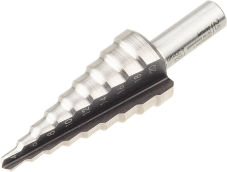 Wolfcraft HSS-Stufenbohrer | 8mm | ø4-20mm | 1 Stück - 2515000