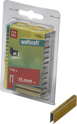 Wolfcraft schmale Sattelstiche | Typ 055 | 15mm | 1200 Stück - 7166000