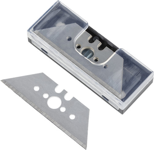 Wolfcraft Trapezmesser | im Karton | 0,65 x 61 mm | 5 Stück - 4187000